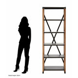 New Foundry 5 Tier Bookshelf Unit