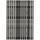 Patio Rug Black Grid PAT22