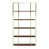 Villi Walnut Wood 5 Shelf Unit