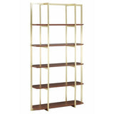Villi Walnut Wood 5 Shelf Unit