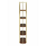 Villi Walnut Wood 5 Shelf Unit