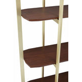 Villi Walnut Wood 5 Shelf Unit
