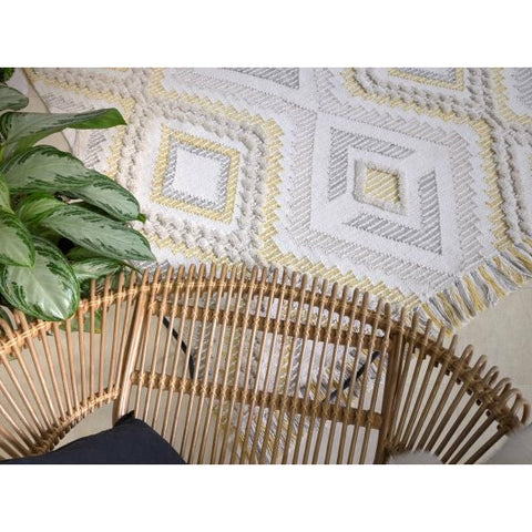 Carlton Hand Woven Rug Mustard