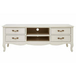 Loire 4 Drawers / 2 Shelves White Media Unit