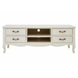 Loire 4 Drawers / 2 Shelves White Media Unit