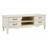 Loire 4 Drawers / 2 Shelves White Media Unit