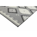 Monty Rug Black/Cream Tribal MN01