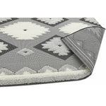 Monty Rug Black/Cream Tribal MN01