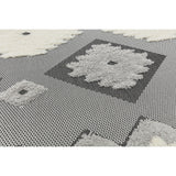 Monty Rug Black/Cream Tribal MN01