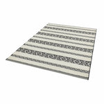Monty Rug Black/Cream Stripe MN03