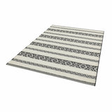 Monty Rug Black/Cream Stripe MN03