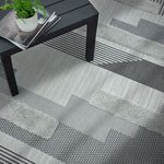 Monty Rug Black/Grey Geometric MN05