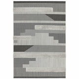 Monty Rug Black/Grey Geometric MN05