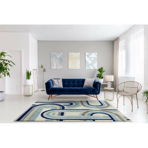 Nova Rug Retro Blue NV30