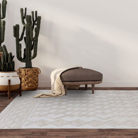 Salta Rug White Links SA05